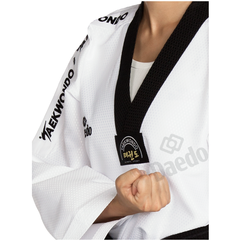 Welcome to Budomartamerica - Martial Arts & Combat Sports Distributor Tusah  WTF Approved EZ-FIT Fighter Uniform, Black V-Neck - UNIFORMS - TAEKWONDO  Welcome to Budomartamerica - Martial Arts & Combat Sports Distributor