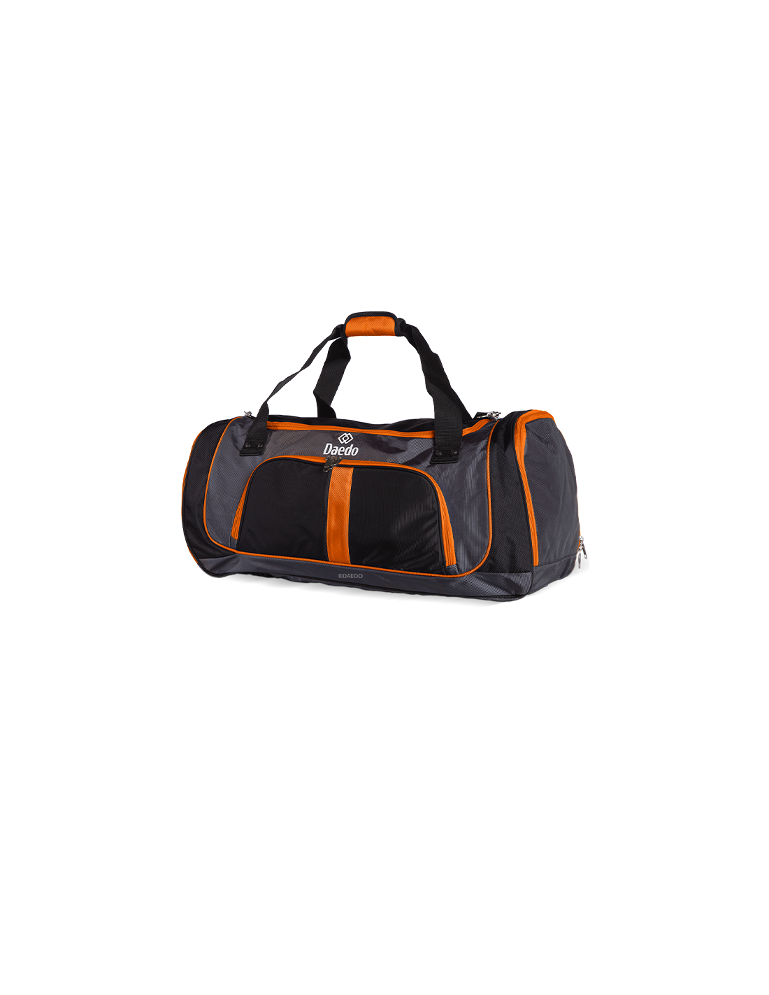 Orange sports duffle bag