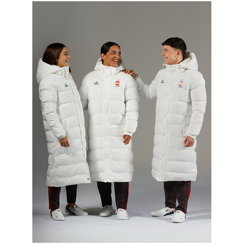 Long puffer jacket white online